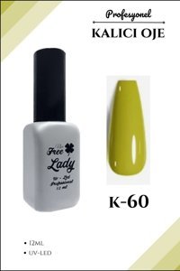 Freelady K-60 Yeşil Parlak Kalıcı Oje