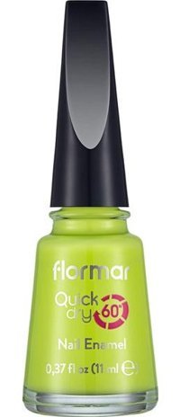 Flormar Quick Dry Nail Enamel Yeşil Mat Oje