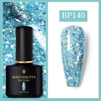 Born Pretty Pro BP140 Mavi Işıltılı Kalıcı Simli Oje