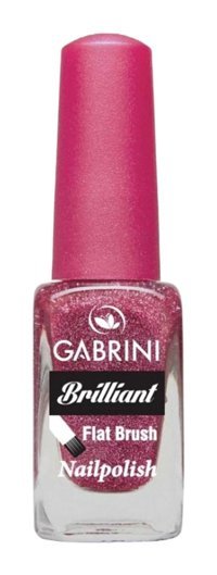 Gabrini Flat Brush B11 Mor Işıltılı Simli Oje