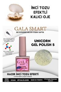Gala Smart Unicorn 5 Sarı Işıltılı Kalıcı Simli Oje
