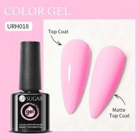 Ursugar Color Base URH018 Pembe Mat Kalıcı Oje