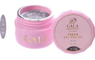 Gala Smart Professional Cream 108 Gümüş Işıltılı Kalıcı Simli Jel Oje