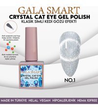 Gala Smart Crystal Kedigözü 1 Gümüş Işıltılı Kalıcı Simli Oje