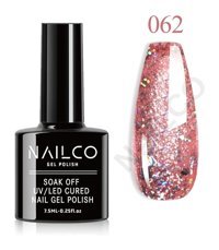 NailCo NC062 Pembe Işıltılı Kalıcı Simli Oje