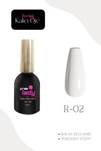 Freelady R-2 Beyaz Parlak Kalıcı Oje