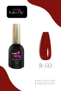 Freelady R-50 Kırmızı Parlak Kalıcı Oje