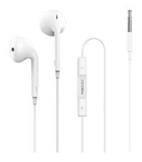 Recci Rep-L07 Hi-fi Silikonsuz Mikrofonlu 3.5 mm Jak Kablolu Kulaklık Beyaz
