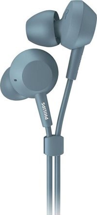 Philips TAE4105BL Silikonlu Mikrofonlu 3.5 mm Jak Kablolu Kulaklık Mavi