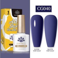 Born Pretty Pro Sılky Whıte Serıes CG040 Lacivert Parlak Kalıcı Oje