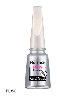 Flormar Maxi Brush PL390 Gümüş Sedefli Simli Oje