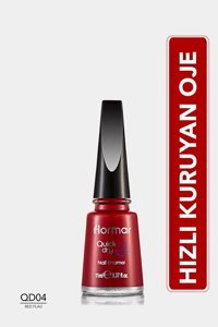 Flormar Quıck Dry Naıl Enamel QD04 Kırmızı Sedefli Oje