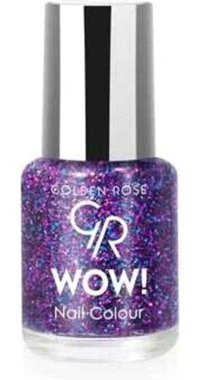 Golden Rose Wow! 208 Mor Işıltılı Simli Oje