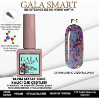 Gala Smart Festival F1 Çok Renkli Işıltılı Kalıcı Simli Oje