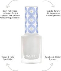 Pastel 379 Beyaz Sedefli Simli Oje