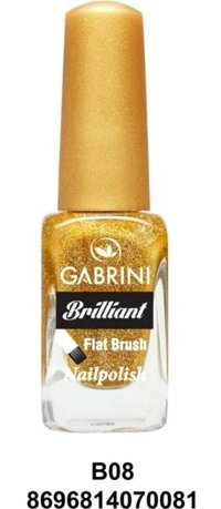 Gabrini Flat Brush B8 Altın Sarısı Işıltılı Simli Oje