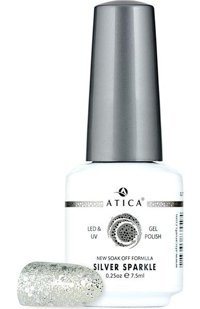 Atica 119 Gri Işıltılı Kalıcı Simli Oje