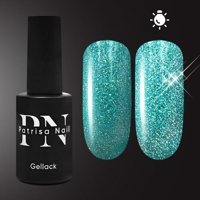 Patrisa Nail Turkuaz Işıltılı Kalıcı Simli Oje