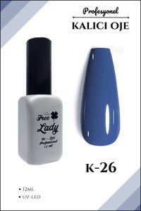 Freelady K-26 Lacivert Parlak Kalıcı Oje