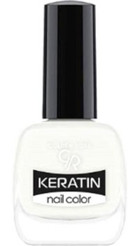 Golden Rose Keratin Nail Color 81 Beyaz Parlak Oje