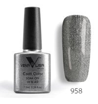 Venalisa Uv Coat Color 958 Gümüş Işıltılı Kalıcı Simli Oje