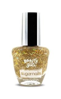 Beauty Girl Sugar Nails Gold Glow 03 Altın Sarısı Işıltılı Simli Oje