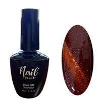 Nail Master Kedi Gözü 861 Bordo Hologram Kalıcı Simli Oje