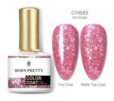 Born Pretty CHS83 Pembe Işıltılı Kalıcı Simli Oje
