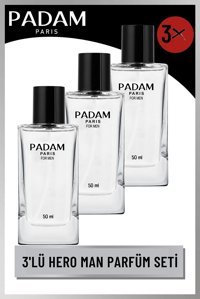 Padam Paris Hero 3 Parça Erkek Parfüm Seti EDP