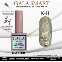 Gala Smart Glitter K11 Gri Işıltılı Kalıcı Simli Oje