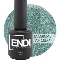 Endi Professional Glow Serisi Magical Charms Yeşil Işıltılı Kalıcı Simli Oje