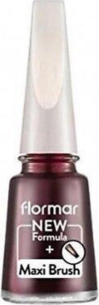 Flormar Maxi Brush PL068 Bordo Sedefli Simli Oje