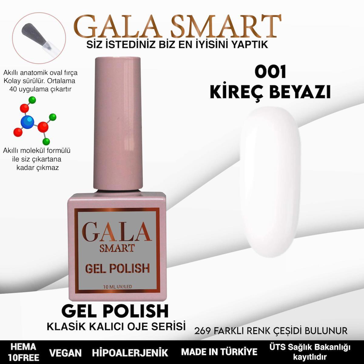 Gala Smart Klasik Seri 1 Beyaz Parlak Kalıcı Oje