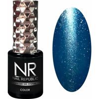 Nail Republic Kedi Gözü 61 Mavi Hologram Kalıcı Simli Oje