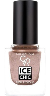 Golden Rose Ice Color Nail Lacquer 63 Kahverengi Işıltılı Simli Oje
