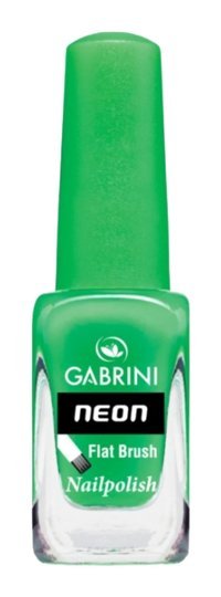 Gabrini Flat Brush N7 Yeşil Neon Simli Oje