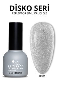 Momo Reflective Flash D001 Gümüş Işıltılı Kalıcı Simli Jel Oje