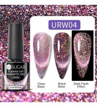 Ursugar Kedigözü URW04 Mor Hologram Kalıcı Simli Oje