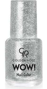 Golden Rose Wow! 201 Gümüş Işıltılı Simli Oje