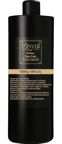 Misyul Rubber Base Coat 3352 Şeffaf Parlak Kalıcı Oje