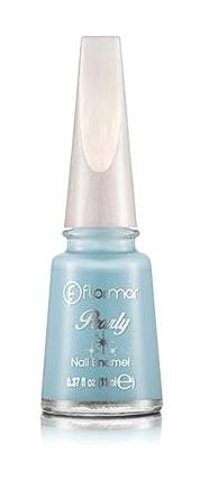 Flormar Pearly PL004 Mavi Parlak Simli Oje