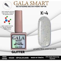 Gala Smart Glitter K04 Gri Işıltılı Kalıcı Simli Oje