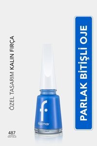 Flormar Nail Enamel 487 Lacivert Parlak Oje