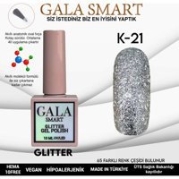 Gala Smart Glitter K21 Gümüş Işıltılı Kalıcı Simli Oje
