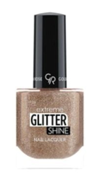 Golden Rose Extreme Gel Shine 204 Kahverengi Işıltılı Simli Oje