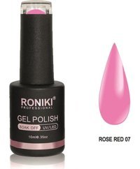Roniki Rose Red 07 Pembe Parlak Kalıcı Oje