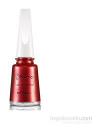 Flormar Nail Enamel 384 Kırmızı Sedefli Simli Oje