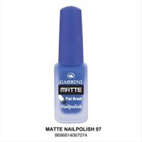 Gabrini Flat Brush 07 Mavi Mat Oje