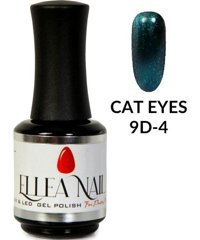 Ellea Nail Cat Eye 9D-4 Mavi Işıltılı Kalıcı Simli Oje