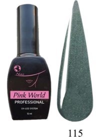 Pink World S115 Yeşil Sedefli Kalıcı Simli Oje